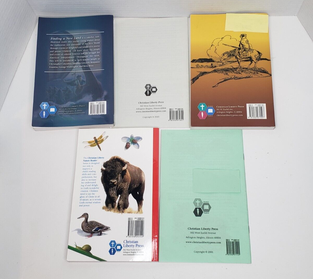 Lot of 5 Christian Liberty Press Books Grade Level 4