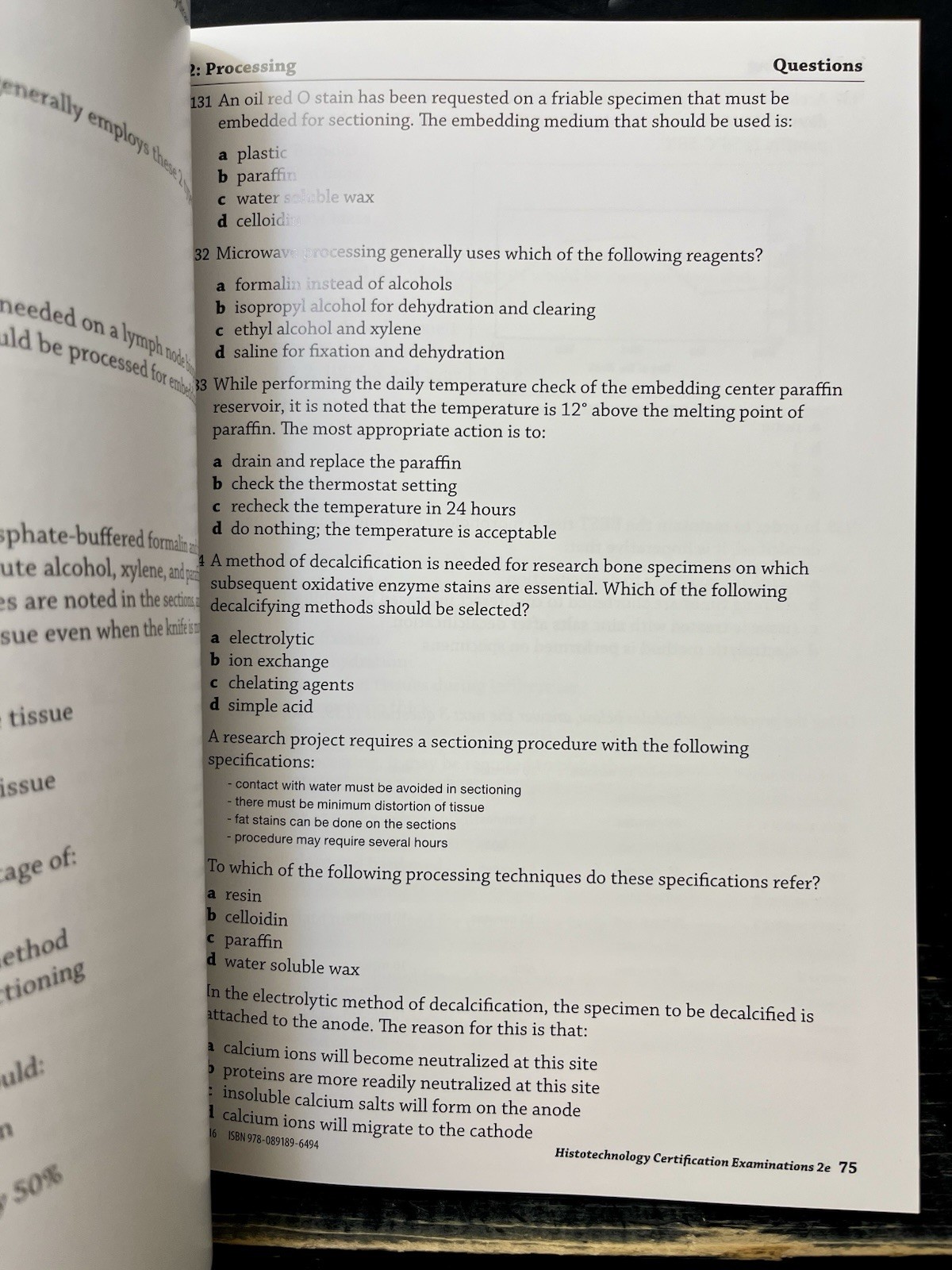 BOC Study Guide Histotechnology Certification Exams 2019 2nd Revised Near Fine