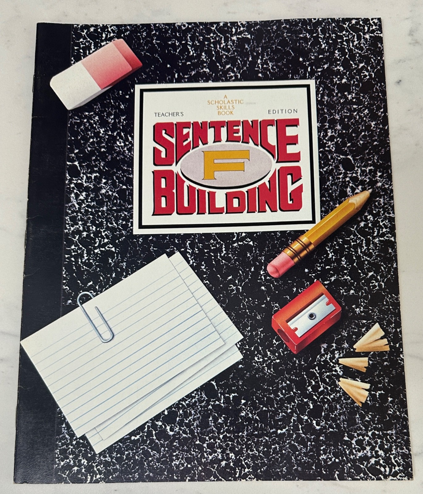 Vintage 1981 Teacher’s Edition Scholastic Sentence Building F workbook