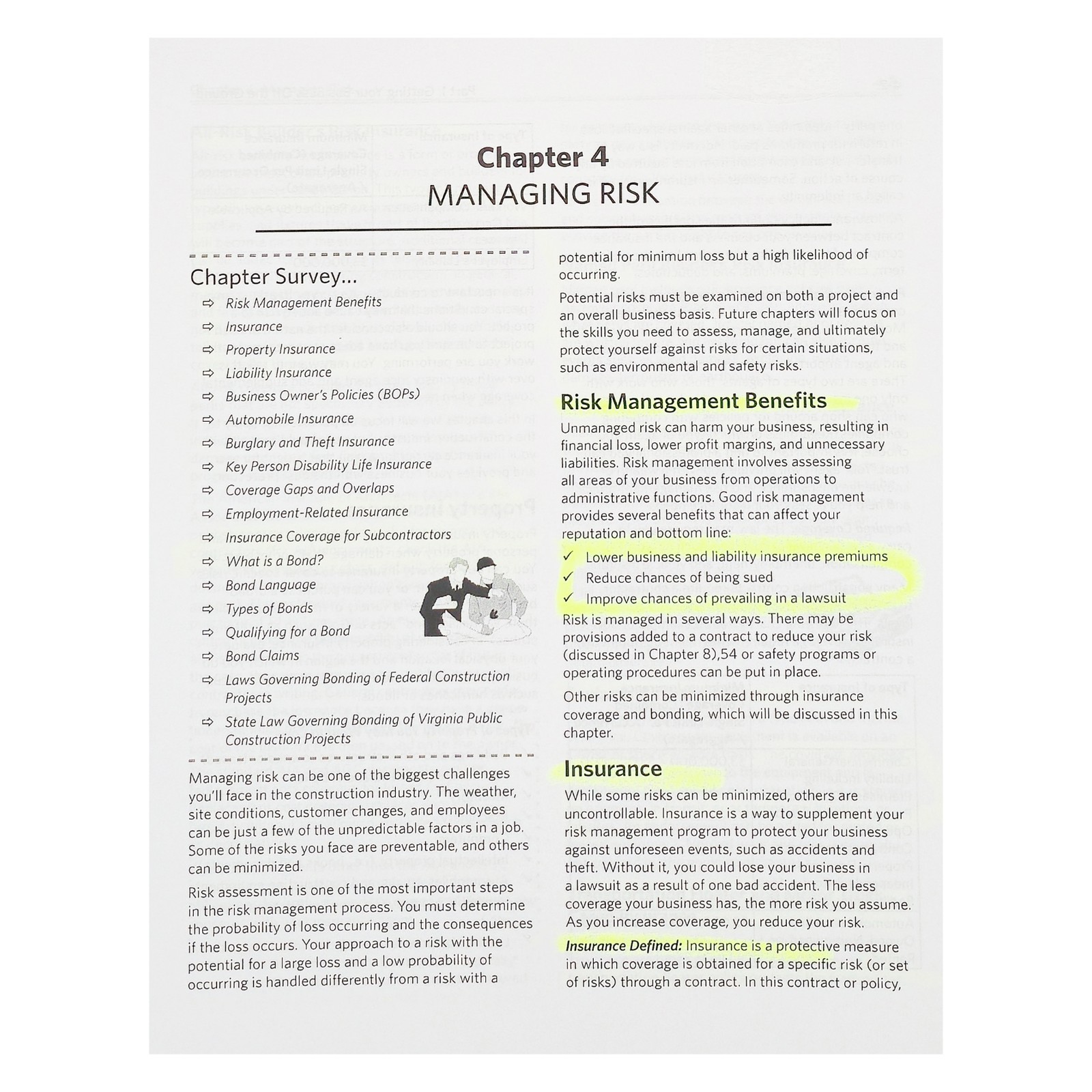 Highlighted and Tabbed – NASCLA Contractors Guide to Business, Law Virginia 11th
