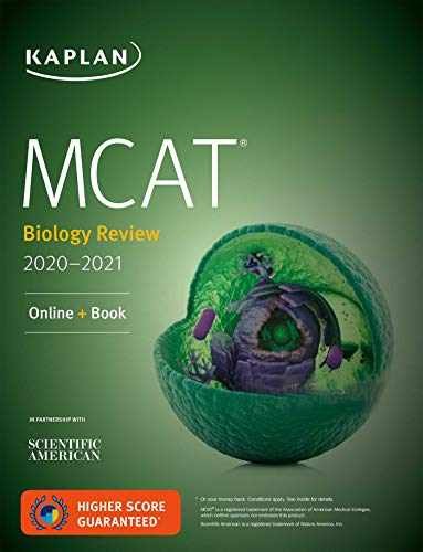 MCAT Biology Review 2020-2021: – Paperback, by Kaplan Test Prep – Acceptable