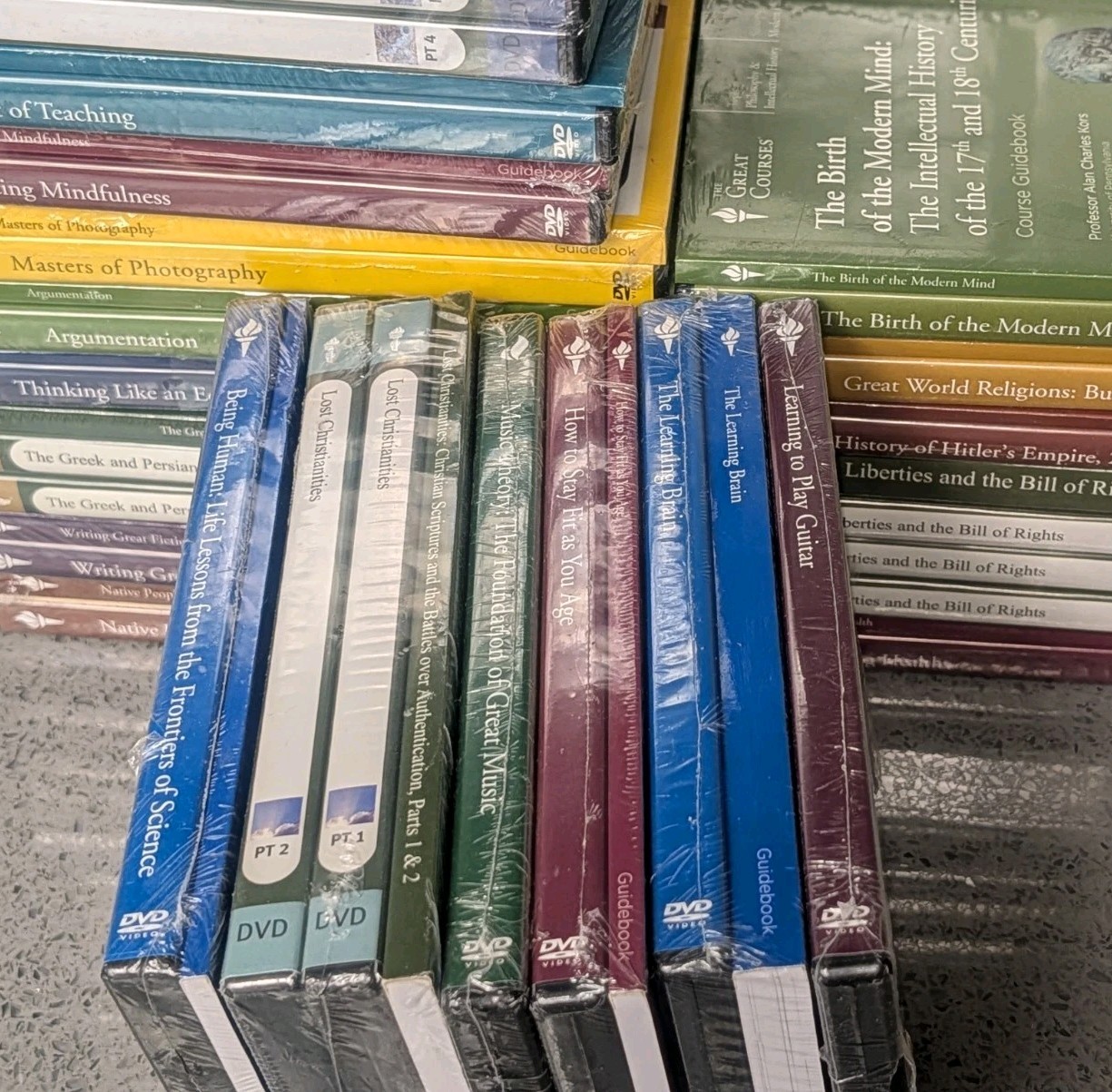 The Great Courses LOT of 20 Complete Sets of Books/DVDs/CDs **ALL ARE BRAND NEW*