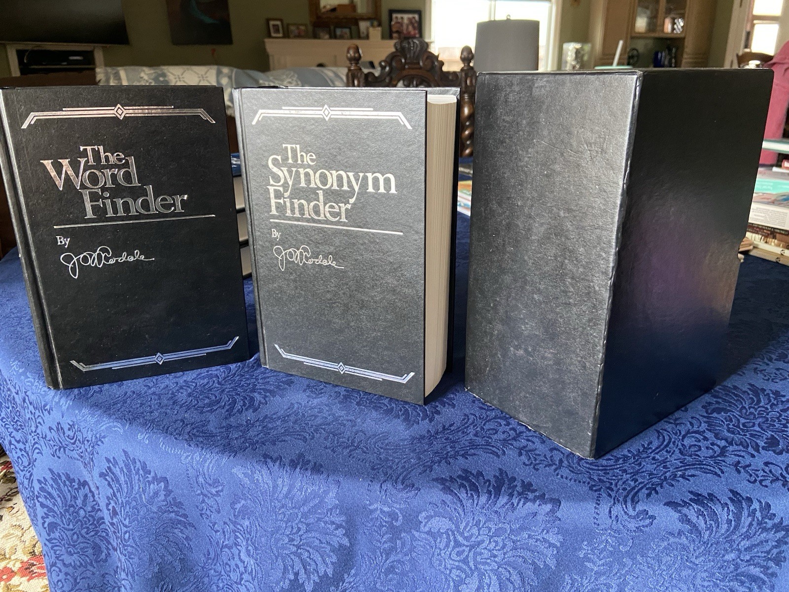 Rodale Word Finder/The Synonym Finder 2 Large HC book set w/Slipcase VG+ FREE SH