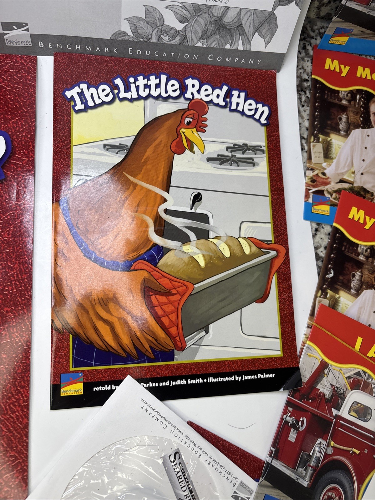 Mixed Lot Of Benchmark Education THE LITTLE RED HEN TEACHER’S RESOURCE SYSTEM
