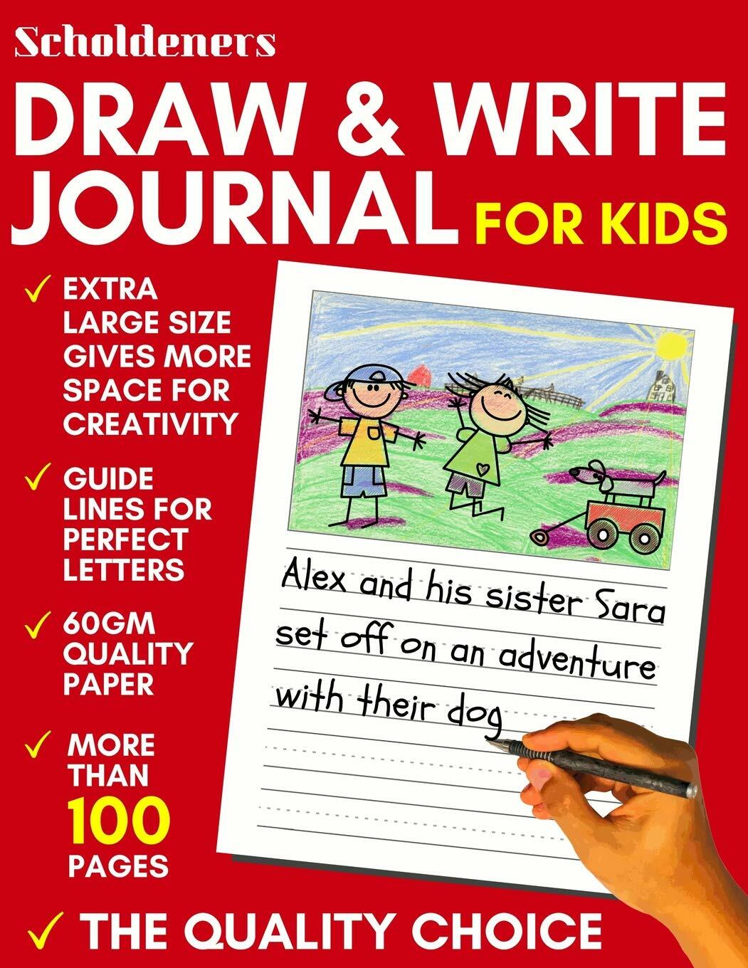Draw and Write Journal for Kids Story Paper for Kids by Scholdeners