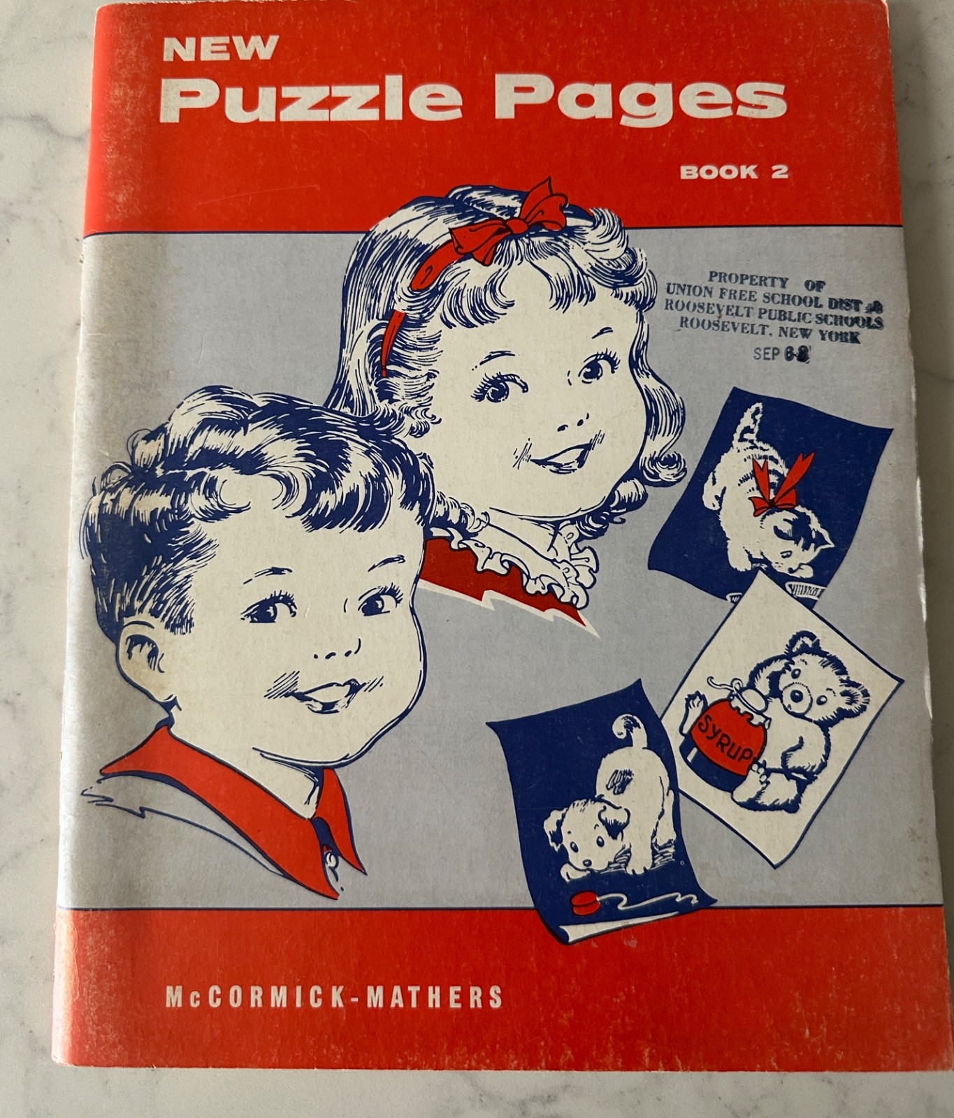 Vintage 1962 Not used ~ ” New Puzzle Pages” Book 2 McCormick-Mathers Pub