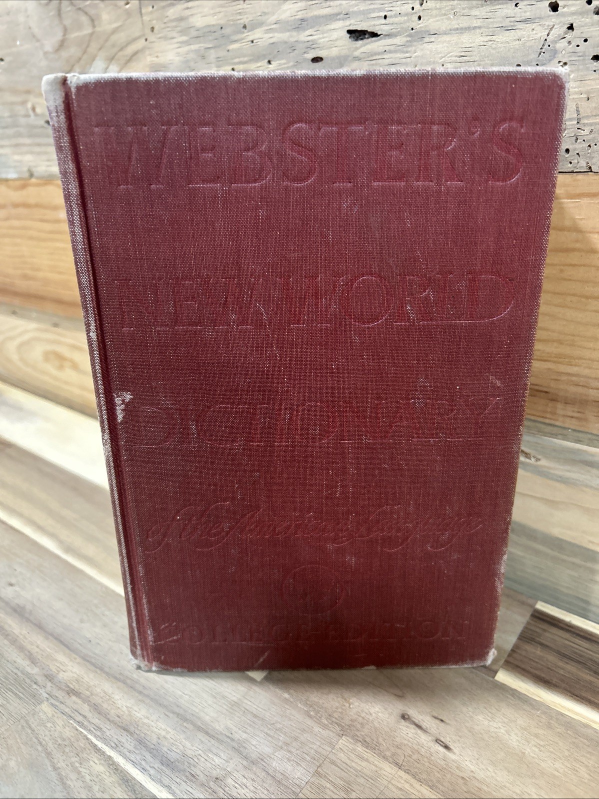 1957 Hardcover Websters New World Dictionary American Language College Edition