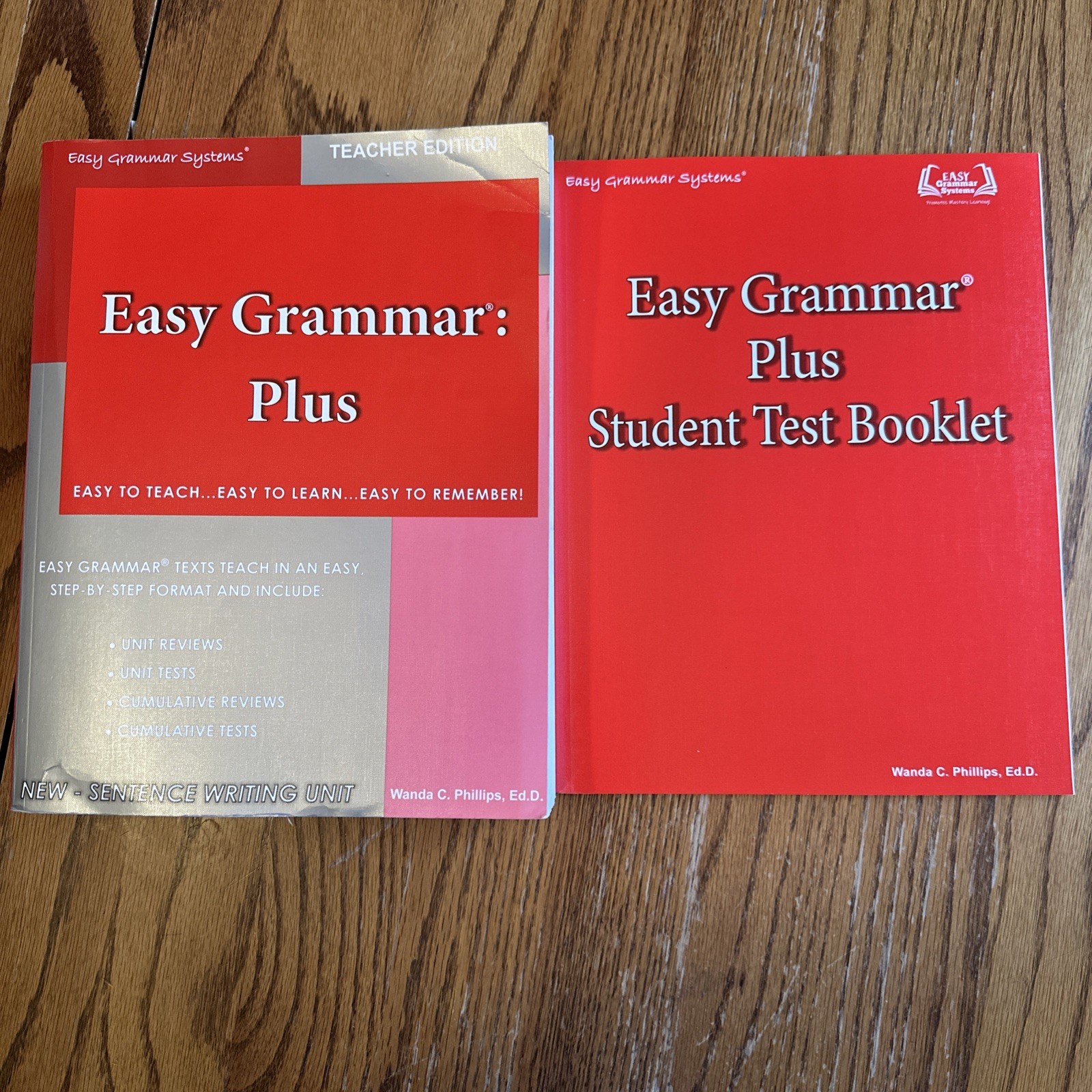 Easy Grammar Plus Teacher Edition & Student Test Booklet by Wanda C. Phillips