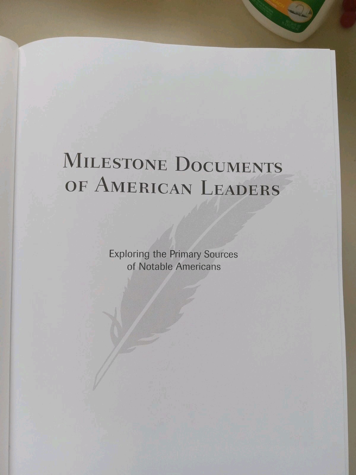 Milestone Documents Of American Leaders Volumes 1-4 Hardcover EX-LIBRARY