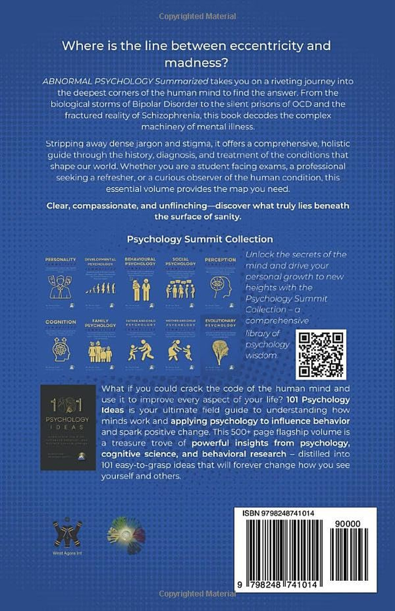 ABNORMAL PSYCHOLOGY Summarized: Understanding Mental Disorders, the DSM-5-TR, an