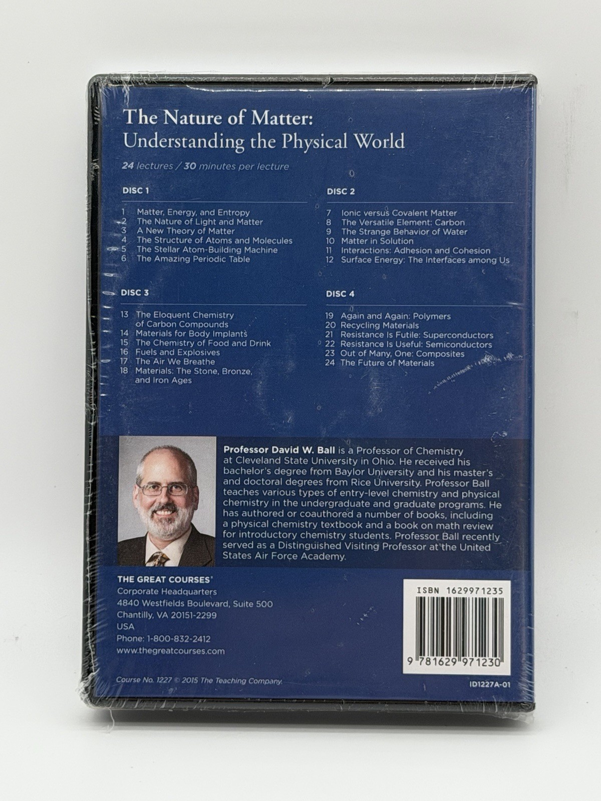 Great Courses, Nature of Matter: Understand the Physical World, 4 DVDs+Book, New