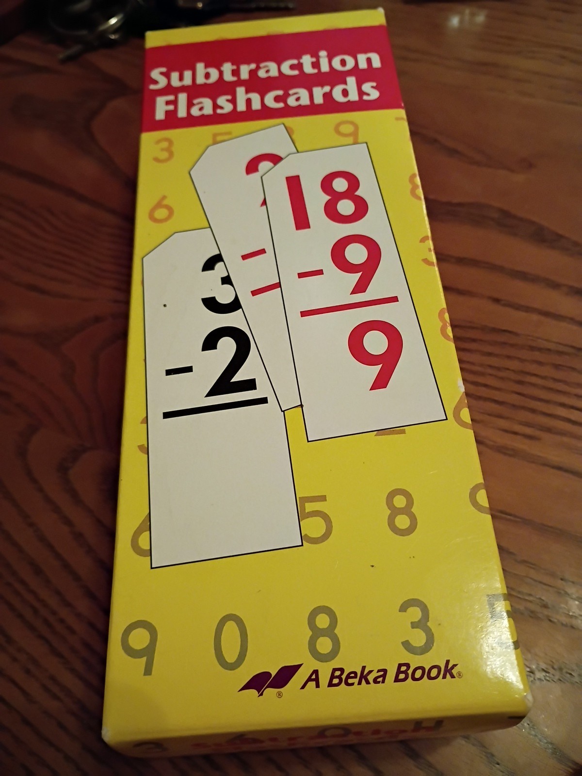 Abeka Subtraction Flashcards Box Set. 1992, Complete – Homeschool.