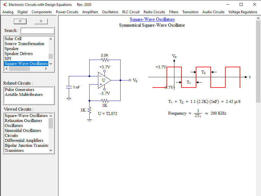 Electronic Circuits with Design Formulas – eBook