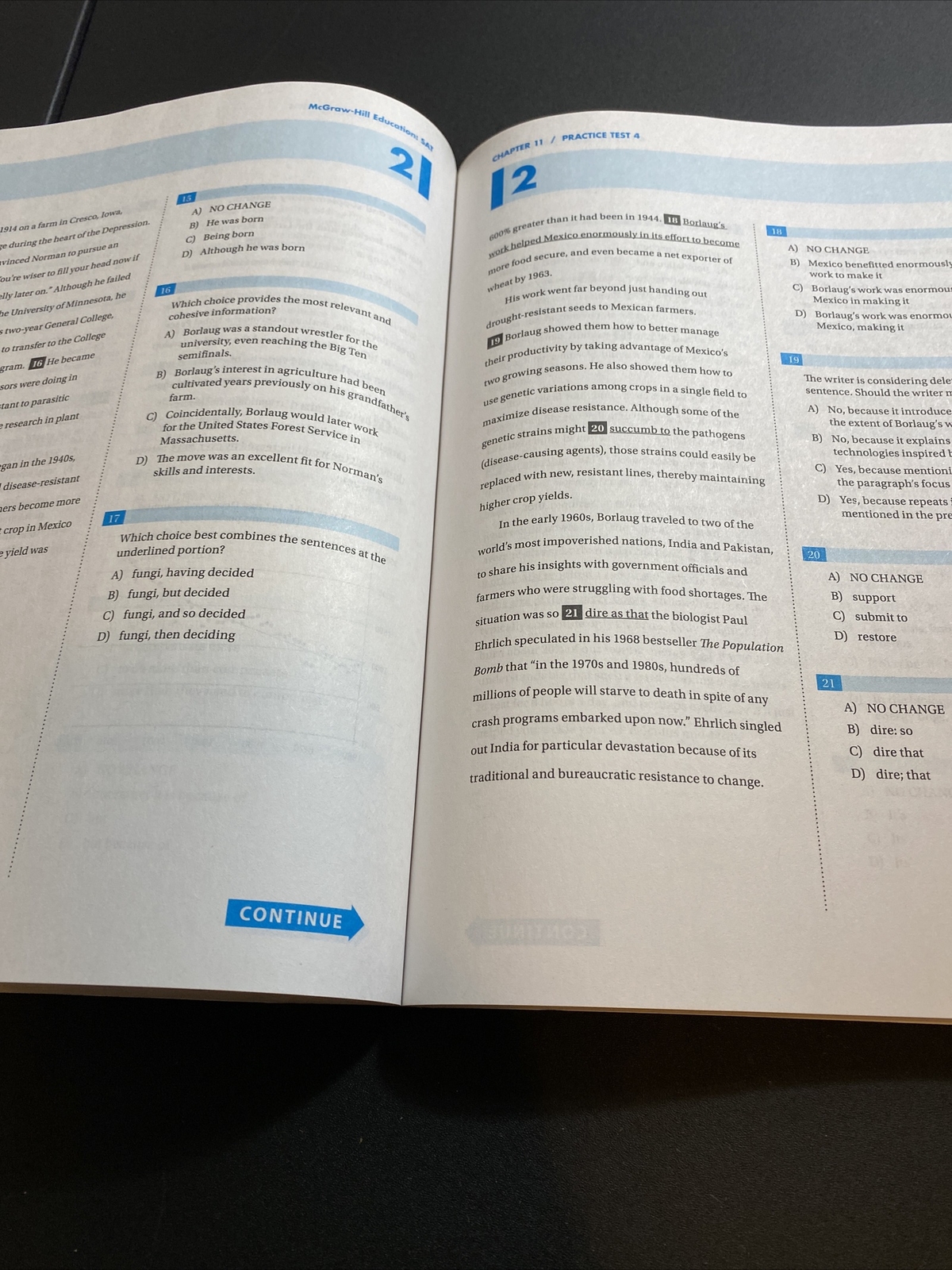 McGraw Hill Education SAT Test Prep 2020