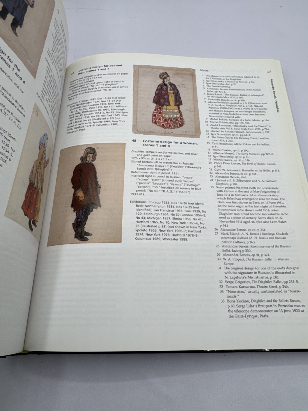 The Art of Ballets Russe by Schouvaloff, Alexand Hardback Dust Jacket m1