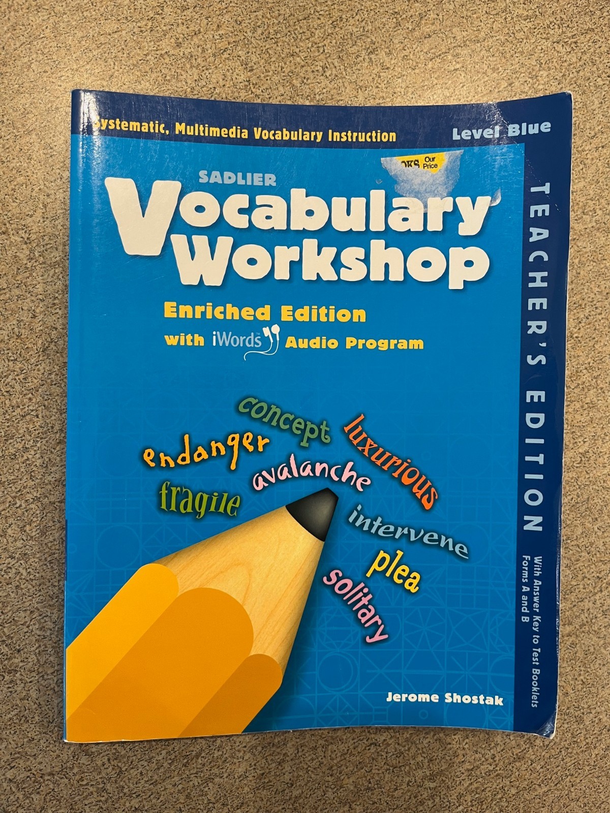 Sadlier Vocabulary Workshop – Blue – Enriched Edition – Teacher’s Edition