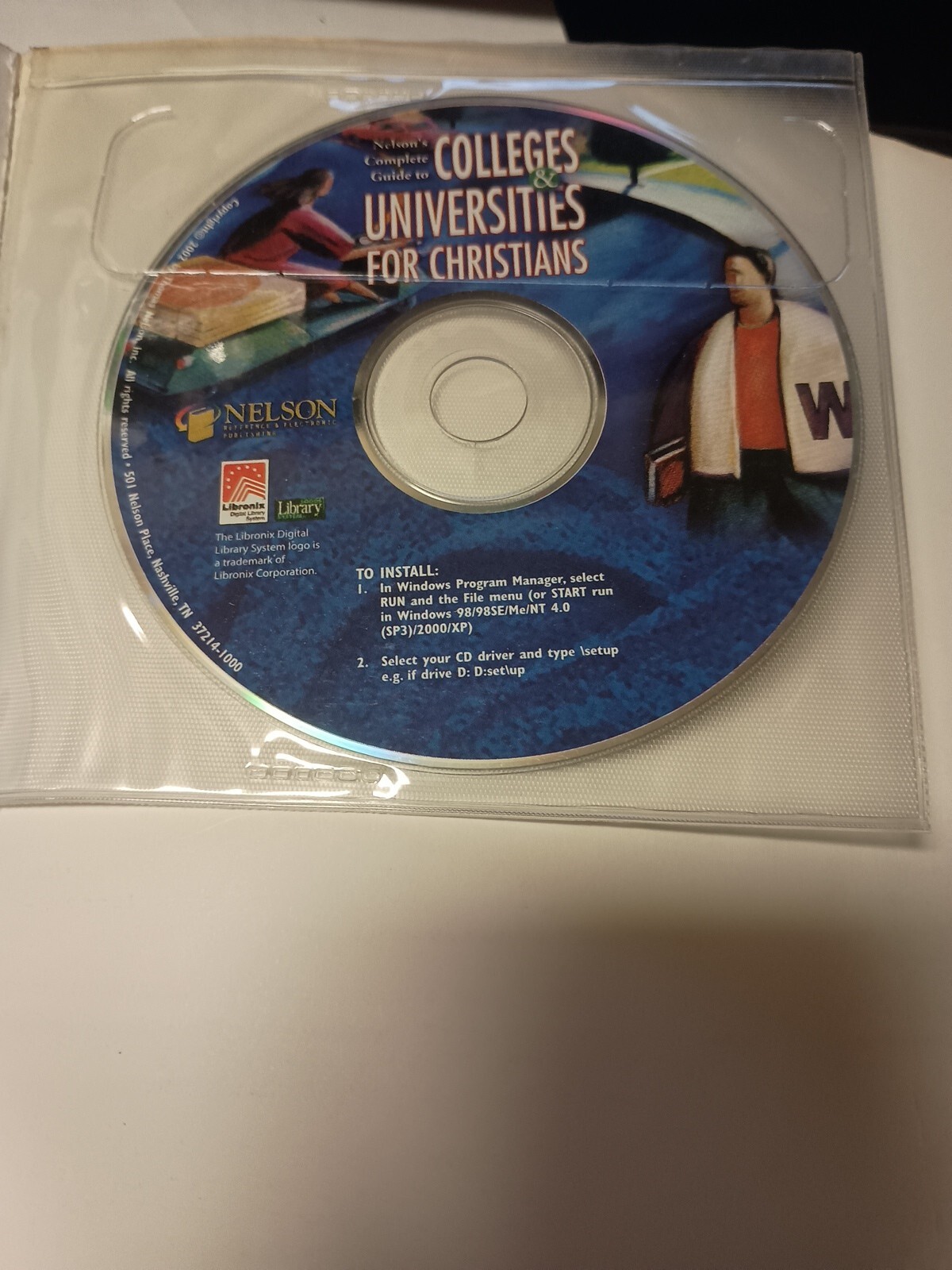 Nelson’s Complete Guide to Colleges & Universities for Christians 2002 PB/CD R13