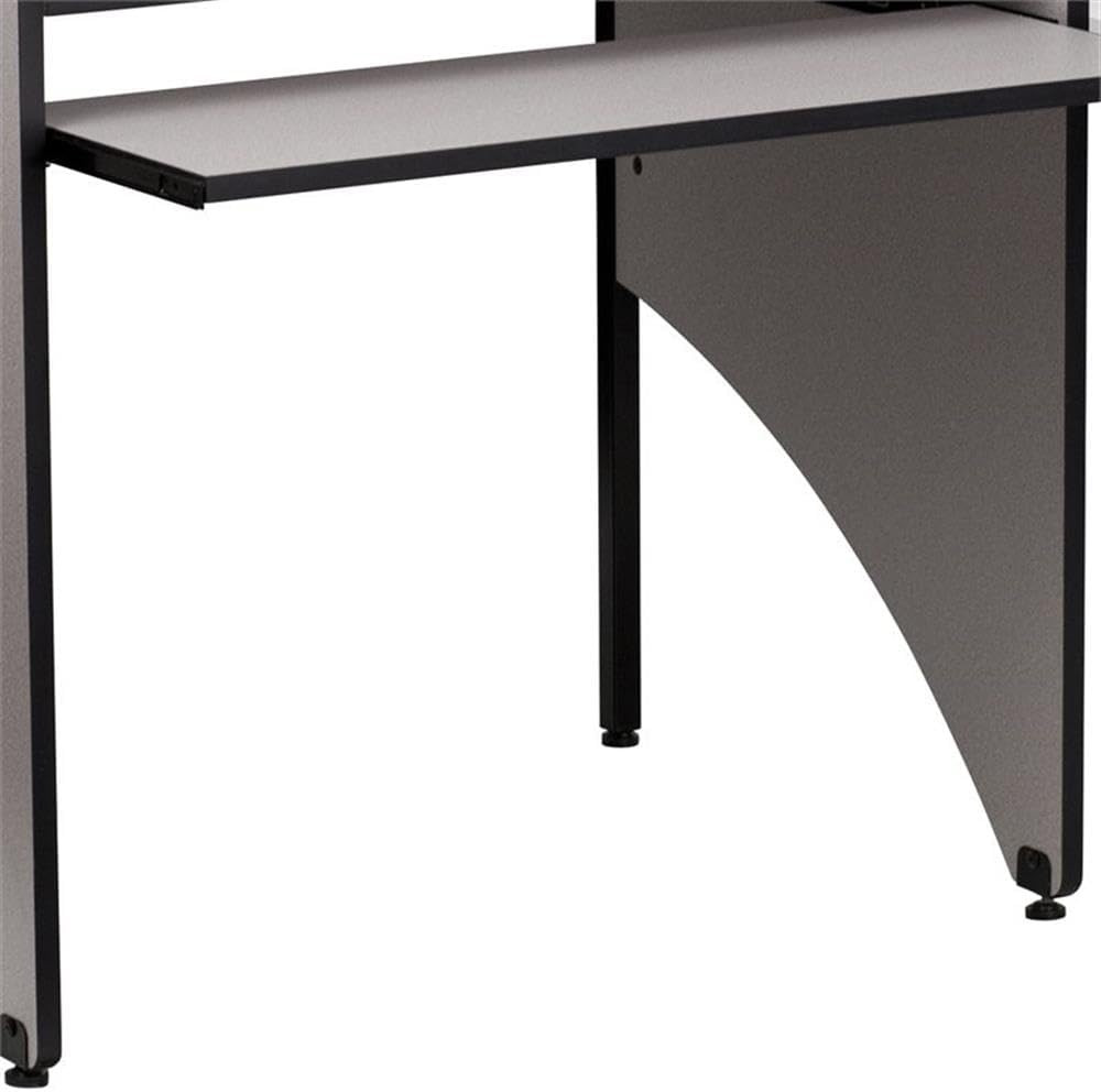 Gray Student Study Carrel for Testing Centers and Classrooms – Starter Unit