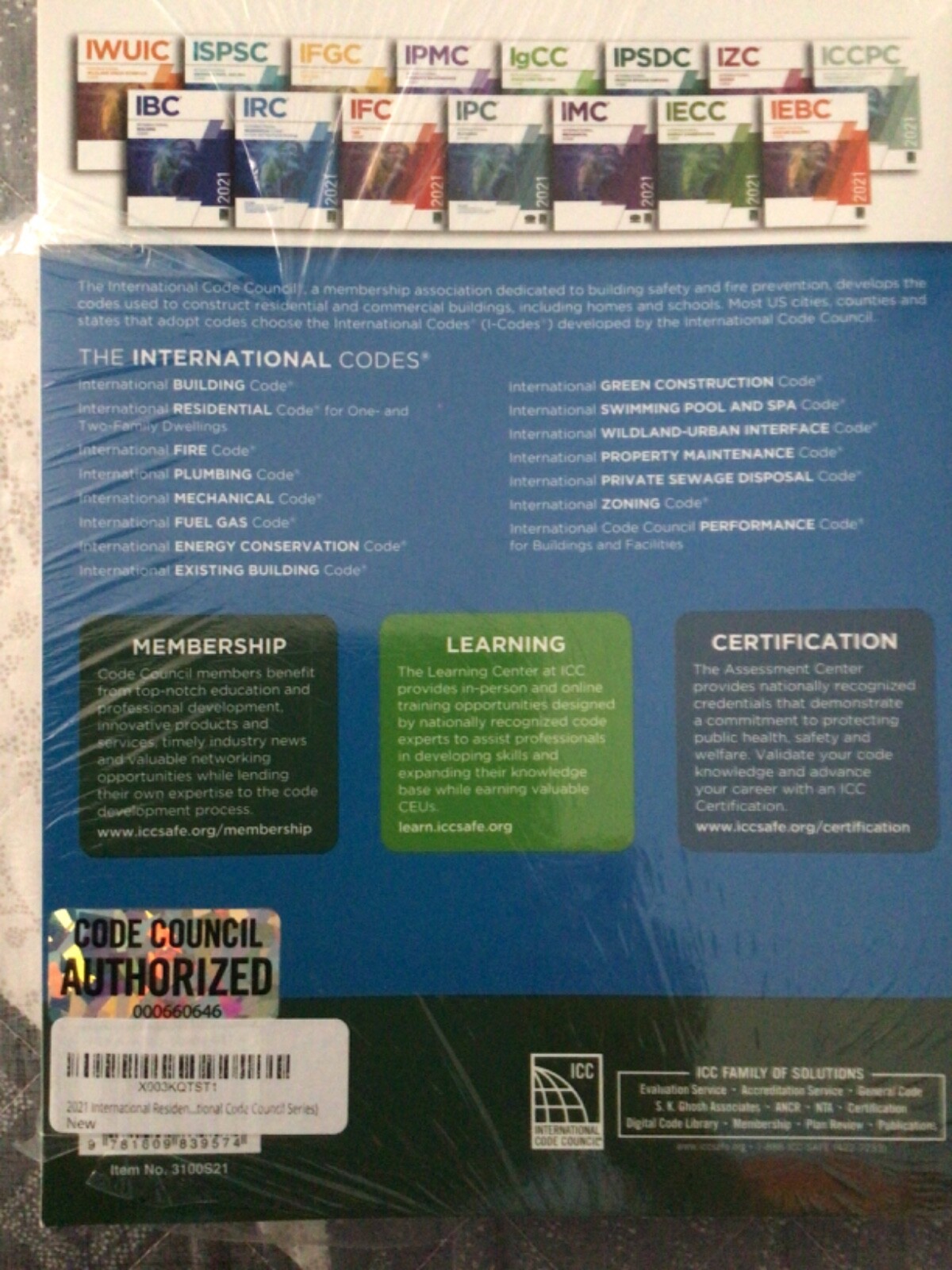 2021 International Residential Code® (Soft Cover)