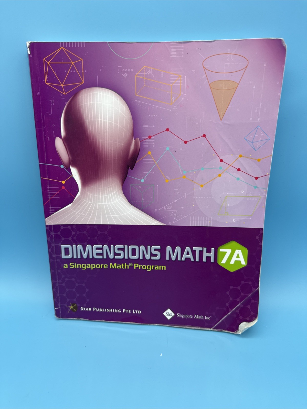 Dimensions Math Grade 7 Student Text & Workbook A & B Set- Singapore 7th Grade