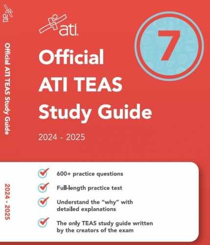 Official ATI TEAS Study Guide 7 (2024-2025 – Paperback, by ATI – Very Good o