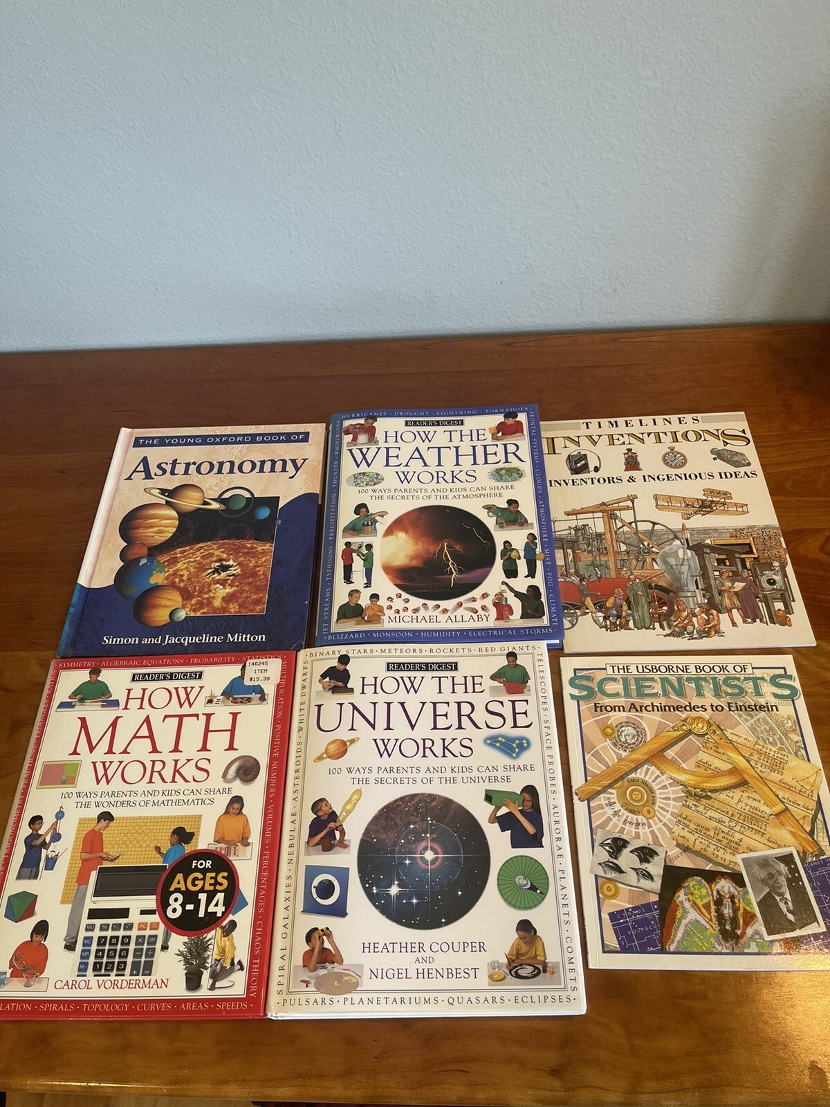 Set 6 Children’s Books: Science, Math, Weather, Astronomy, Explorers & Inventors
