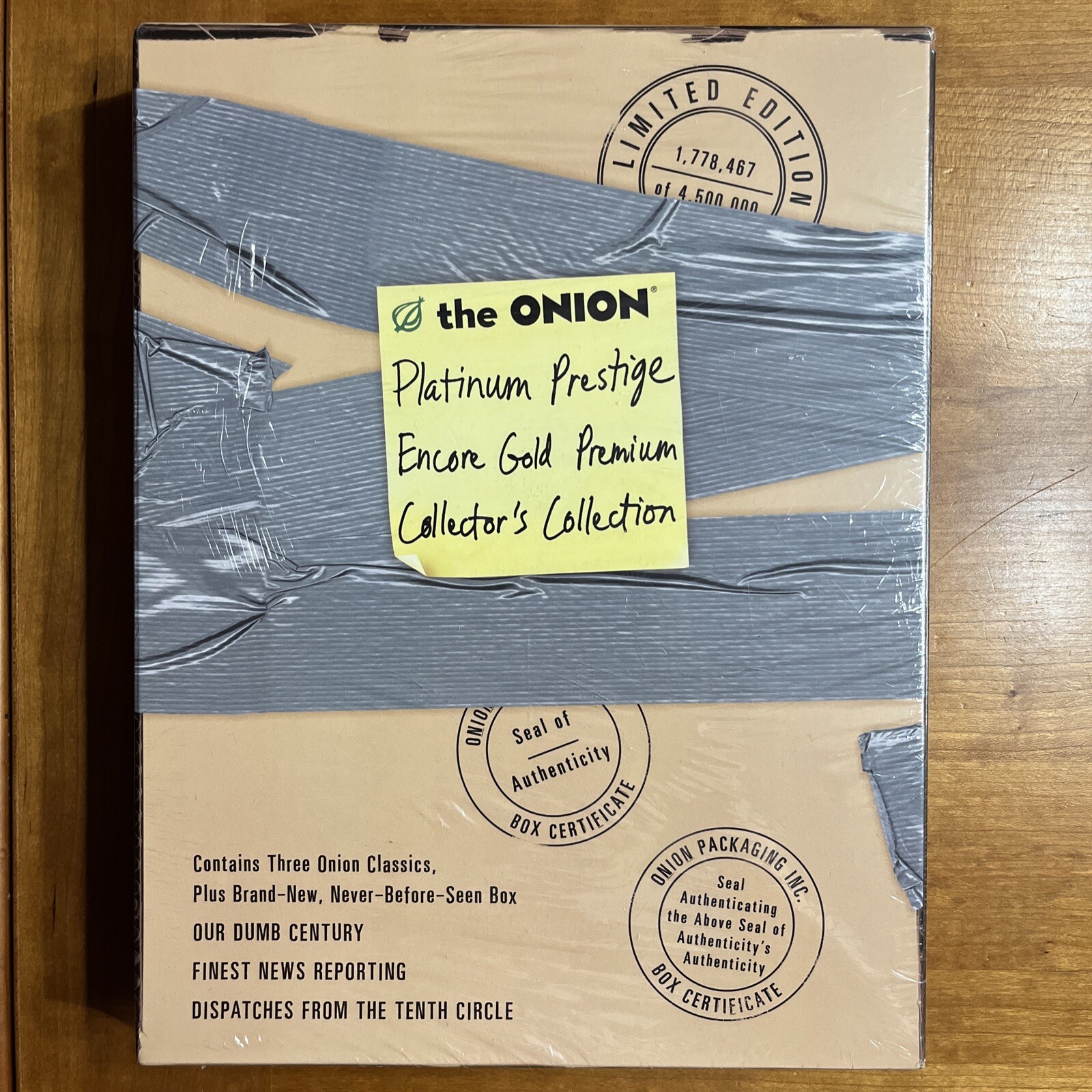 The Onion Platinum Prestige Encore Collection PB/Slipcase 2002 Brand New Sealed