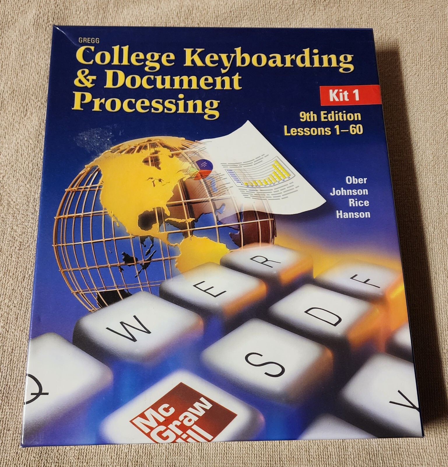 Gregg College Keyboarding and Document Processing 9th Edition Kit 1 Box Set MINT