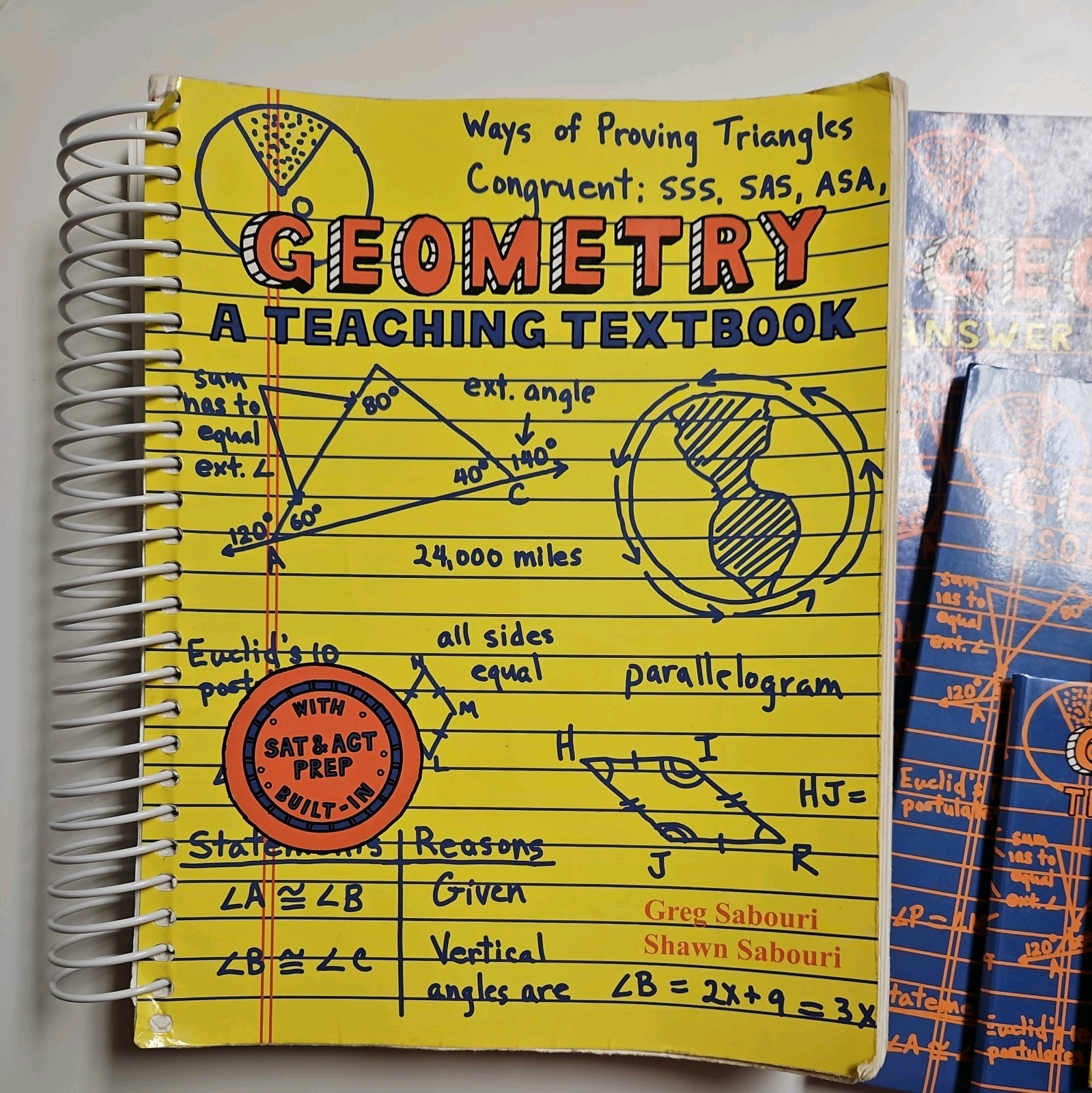 Teaching Textbooks GEOMETRY Complete SET: Textbook, Answer Key & Test Bank, CDs