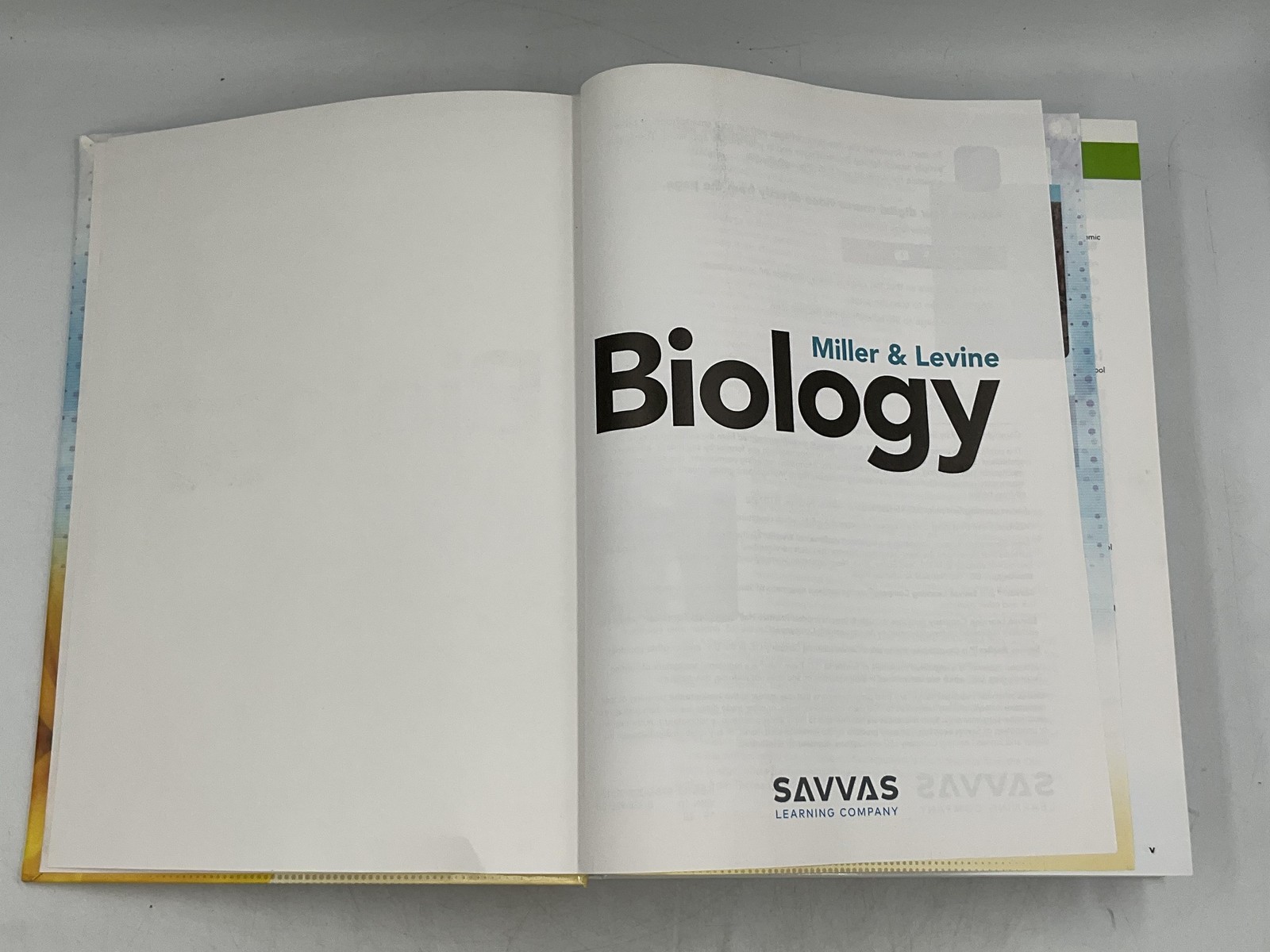 Biology Miller & Levine 2019 Hardcover Savvas Illustrated Yellow Cover