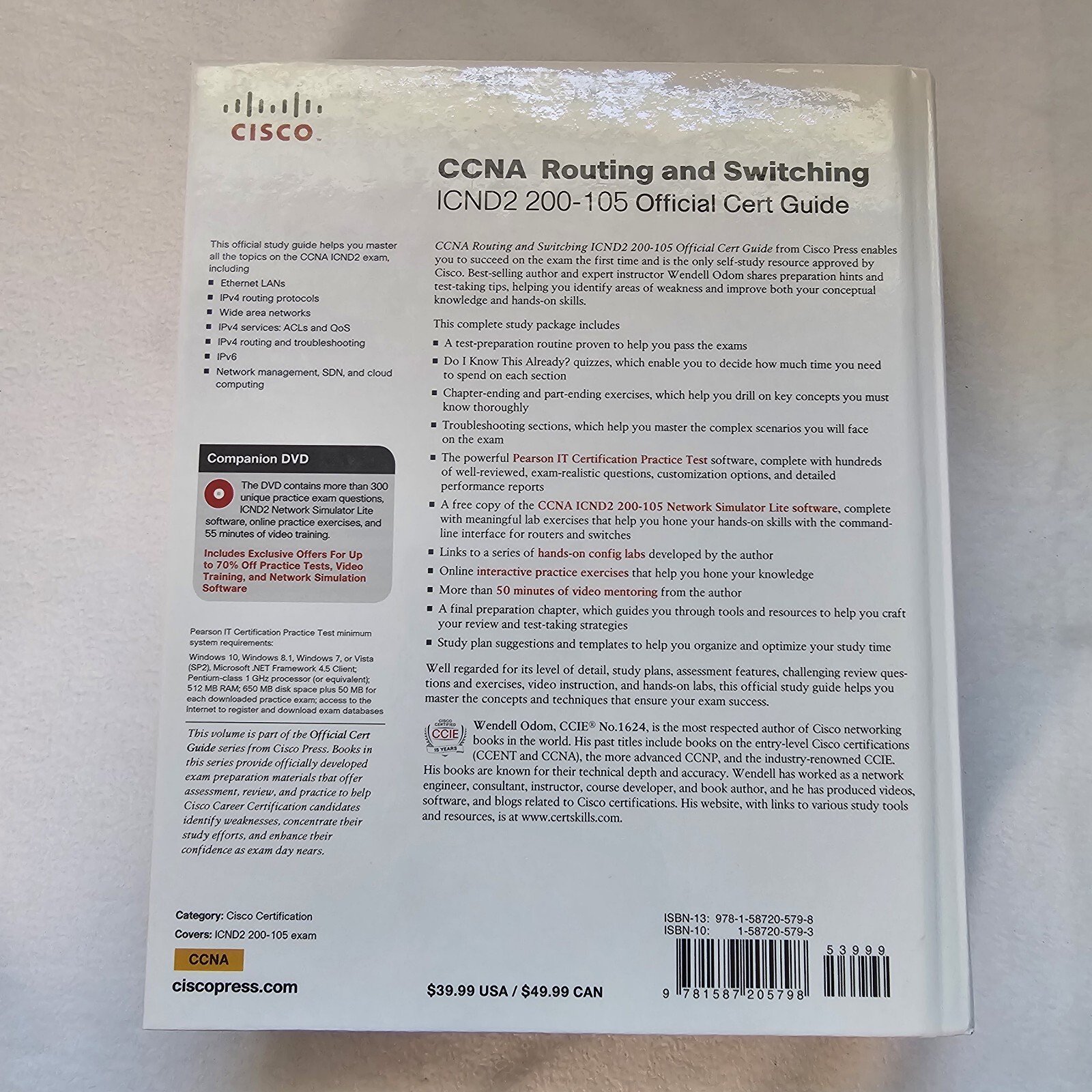 CCNA Routing and Switching ICND2 200-105 Official Cert Guide,Wendell Odom