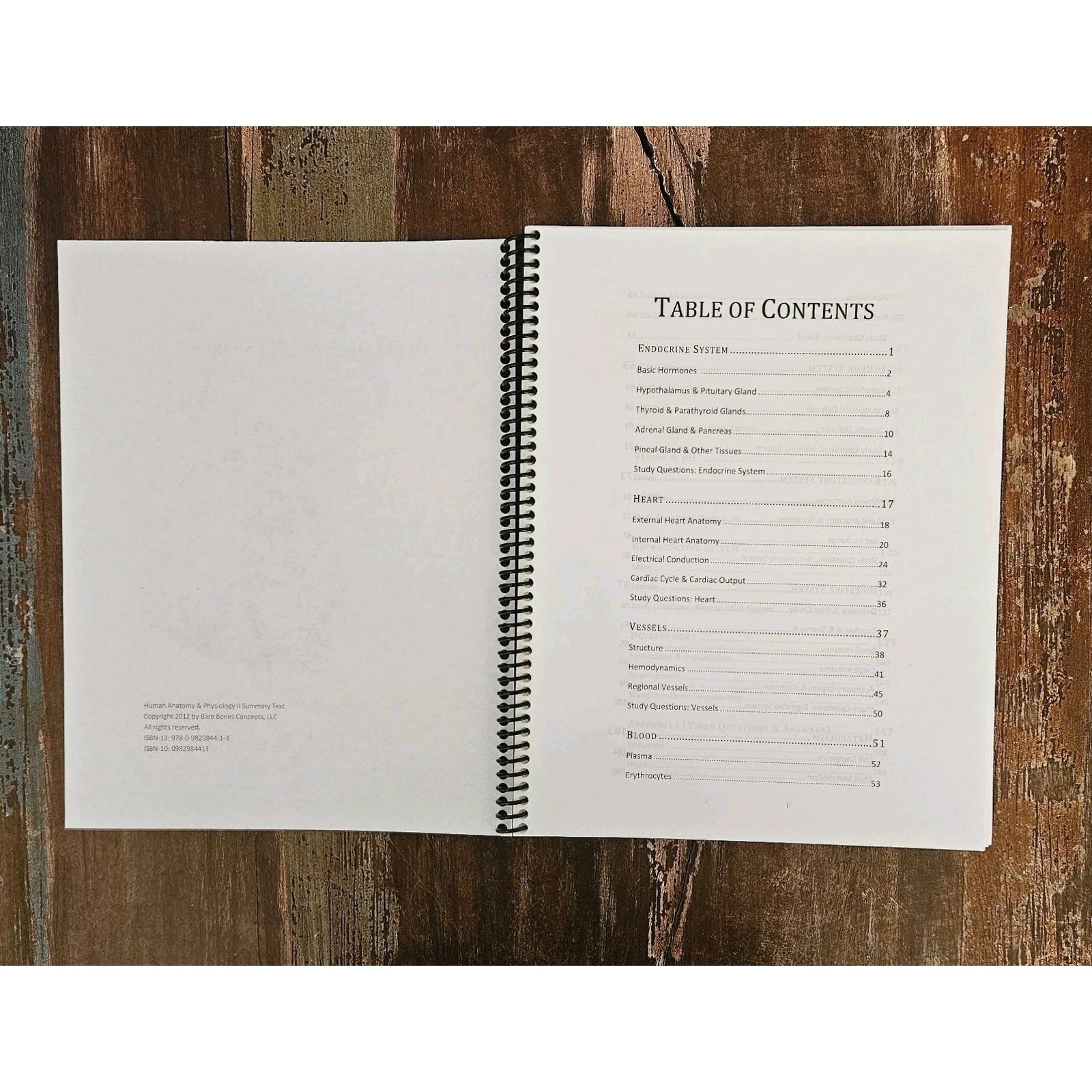 Human Anatomy & Physiology II Summary Text By Ellen H.H. Savoini PhD Spiral 2012