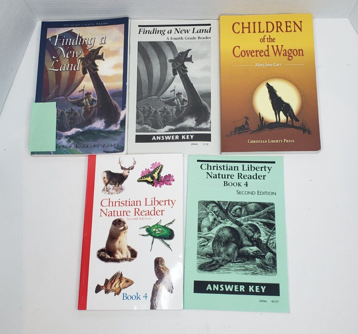 Lot of 5 Christian Liberty Press Books Grade Level 4