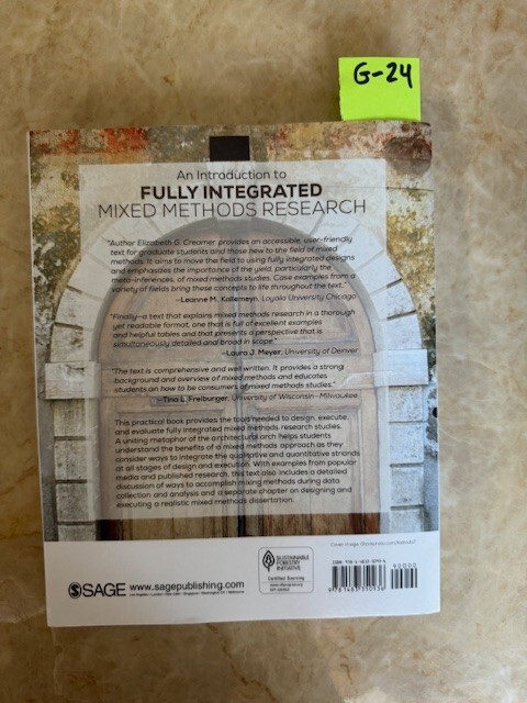 An Introduction to Fully Integrated Mixed Methods Research by Elizabeth G….