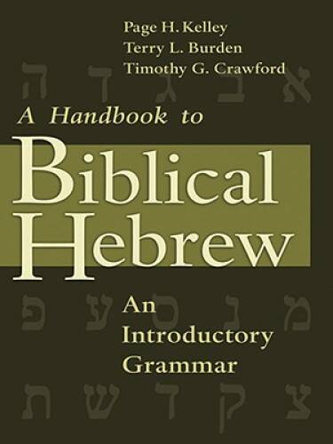 A Handbook to Biblical Hebrew: An Introductory Grammar – Paperback – GOOD