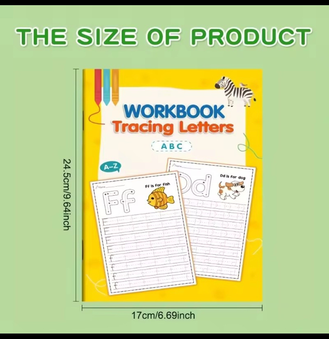 A-Z Alphabet Tracing Workbook for Kids Preschool Learning Handwriting Practice