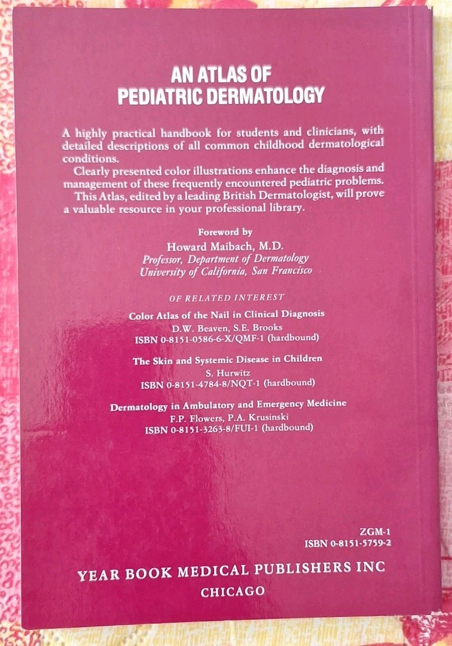 An Atlas Of Pediatric Dermatology Meneghini & Bonifazi Textbook Paperback