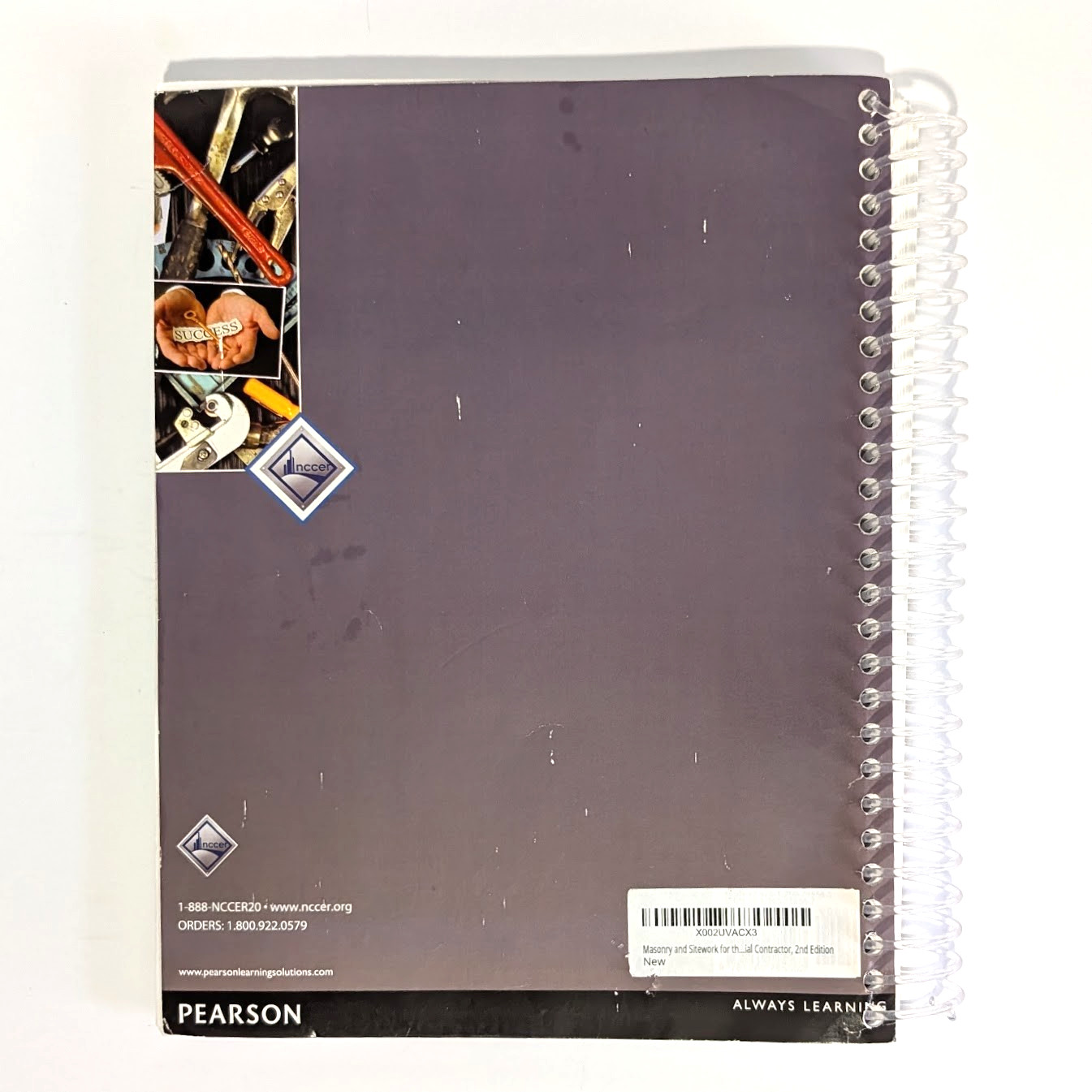Pearson Masonry and Sitework for Residential Contractor 2nd Edition Ringbound