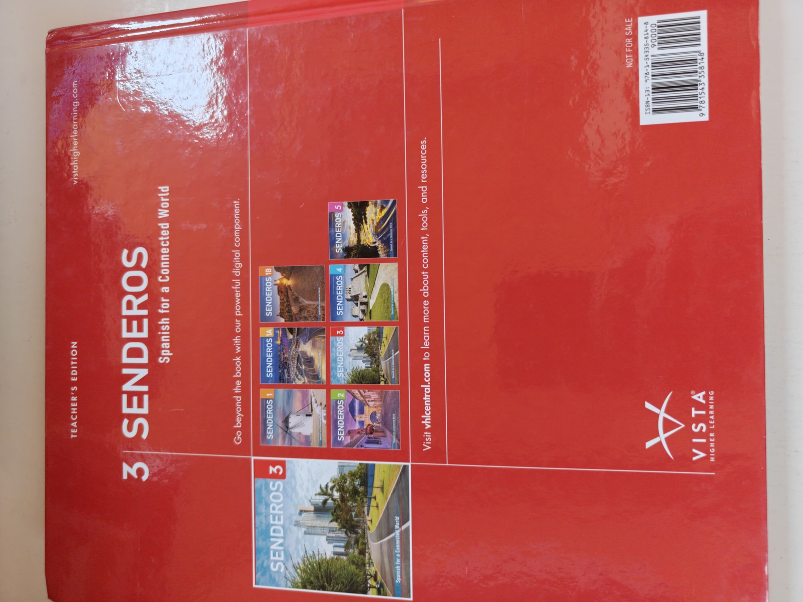 Senderos 3 Teacher’s Edition Spanish for a Connected World Textbook NEW