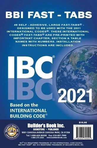 2021 International Building Code (IBC) Fast Tabs – Free Shipping