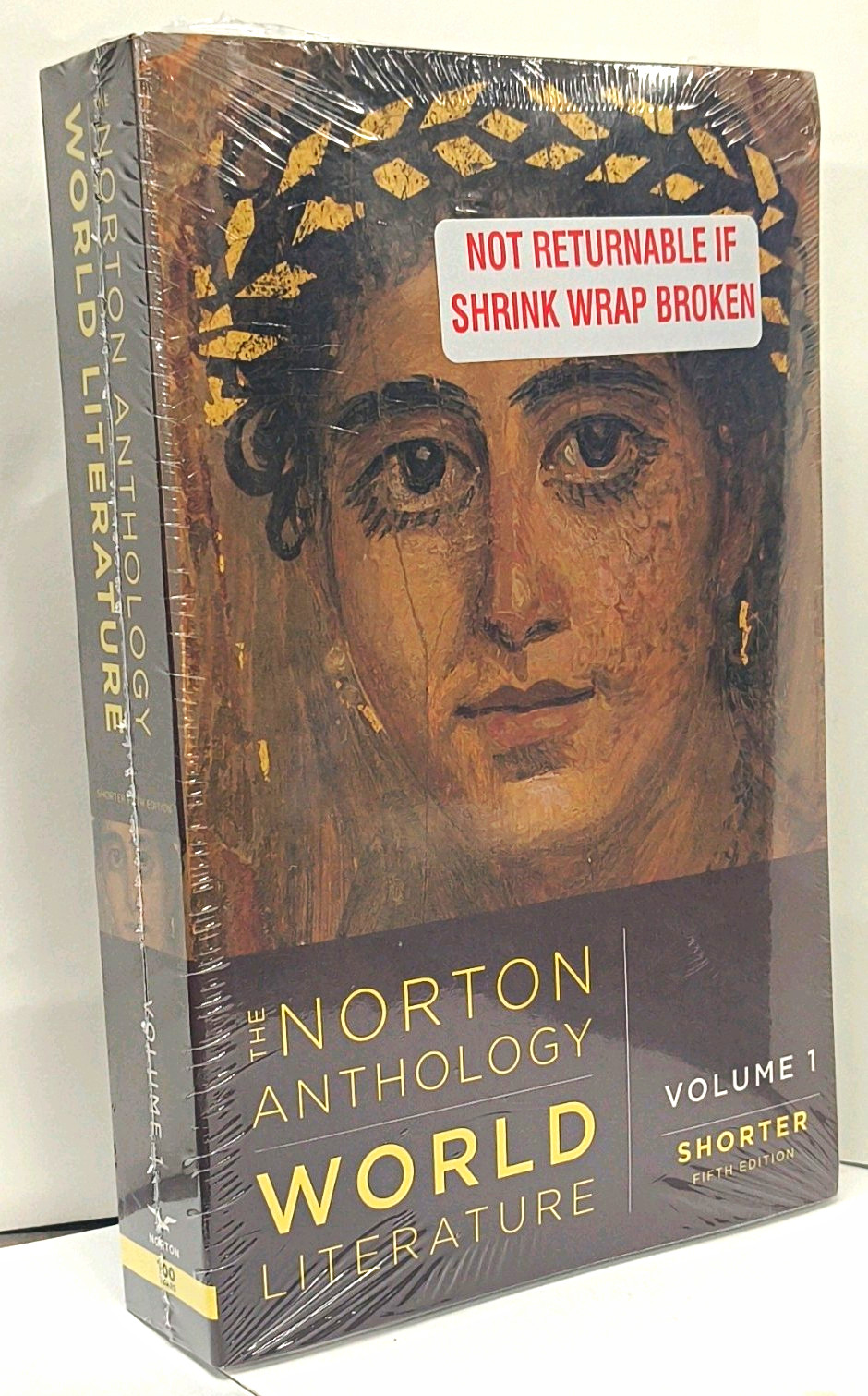 Norton Anthology of World Literature Shorter 5th Ed Vol 1 2019 PB 9781324063308