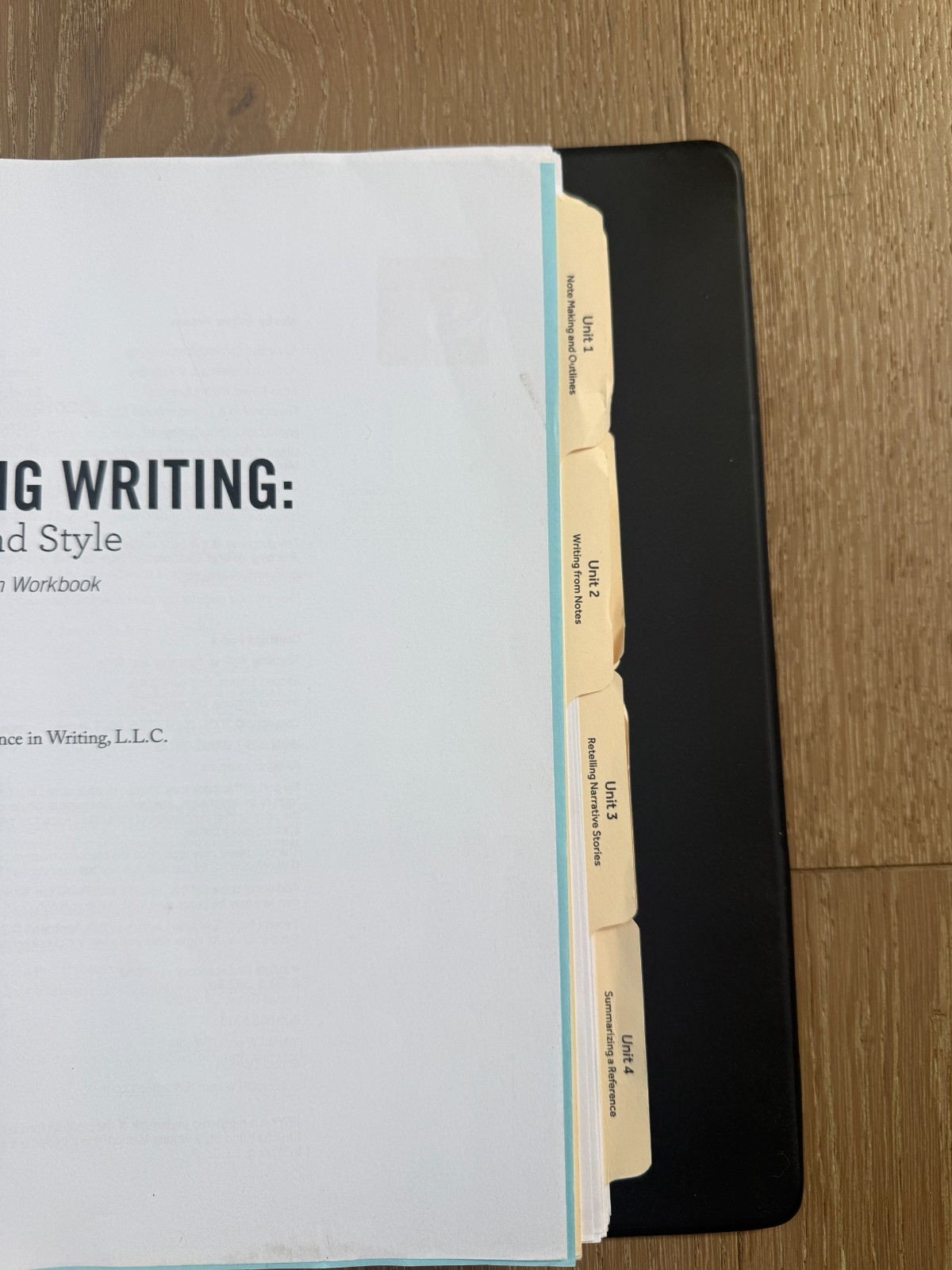 Teaching Writing: Structure and Style 2nd Ed Ringbound Binder Workbook Pudewa