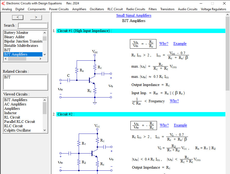 Electronic Circuits with Design Formulas – eBook