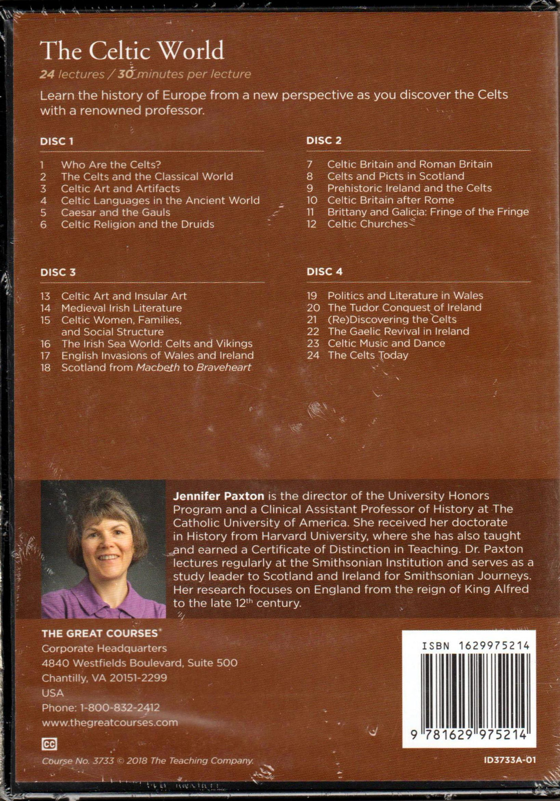 The CELTIC WORLD a GREAT COURSES on 4DVD +GUIDE BOOK of HISTORY Scotland IRELAND