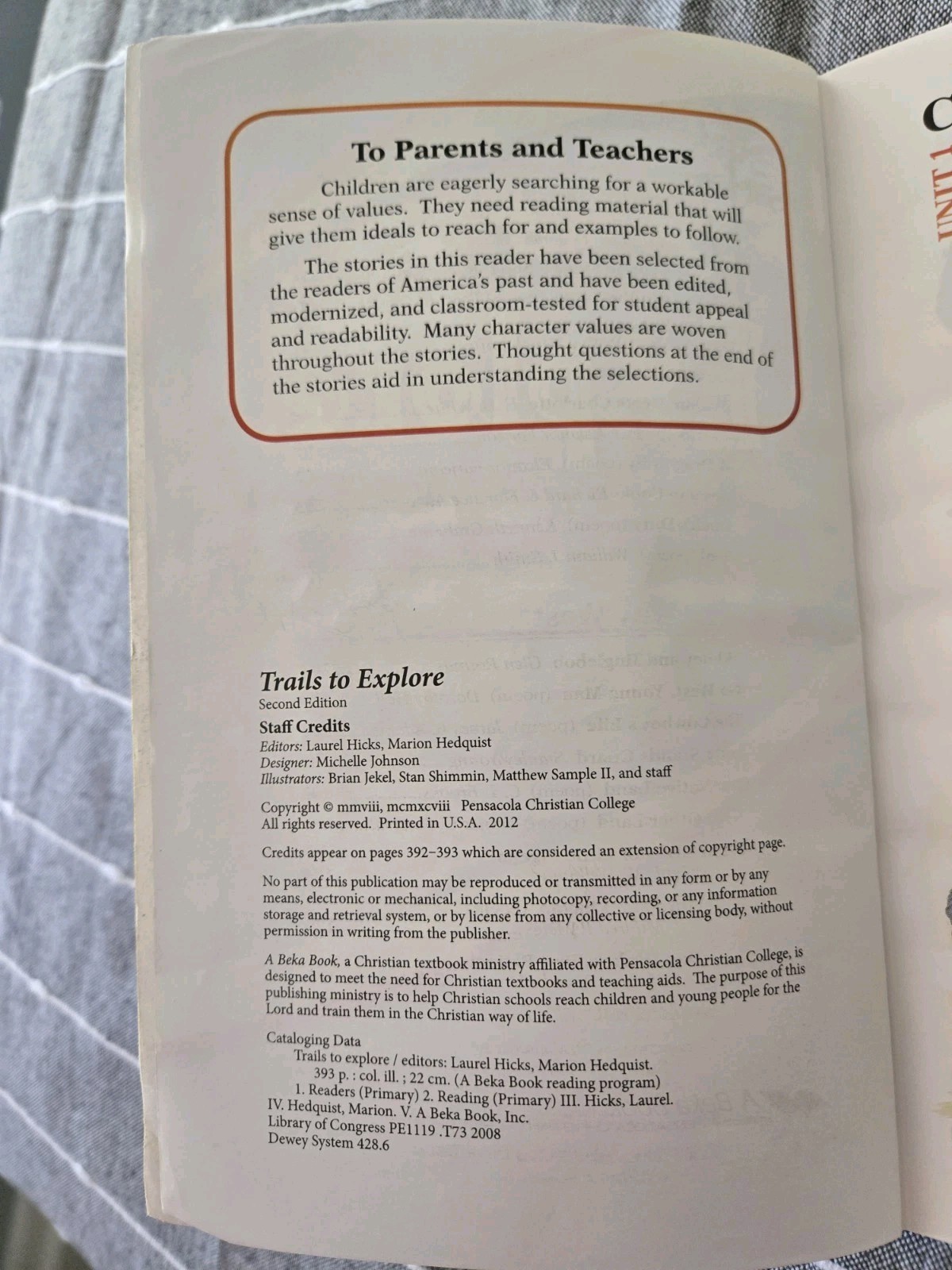 Abeka Book 4d Trails to Explore – Reading Program 2nd Edition Paperback