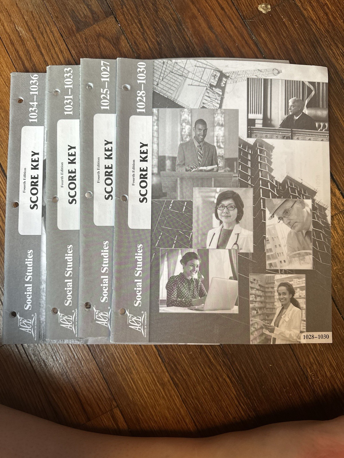 ACT Social Studies SCORE KEY Answer Book, Fourth Edition, MPN 1025-1036