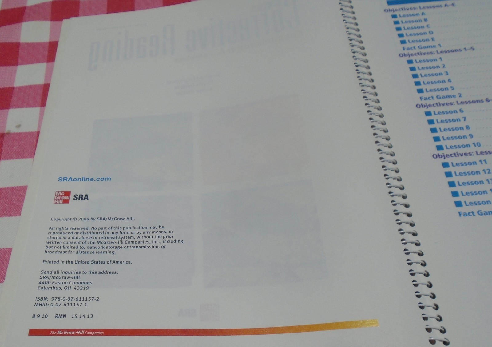 Corrective Reading Comprehension Level A, Presentation Book 1 by McGraw Hill