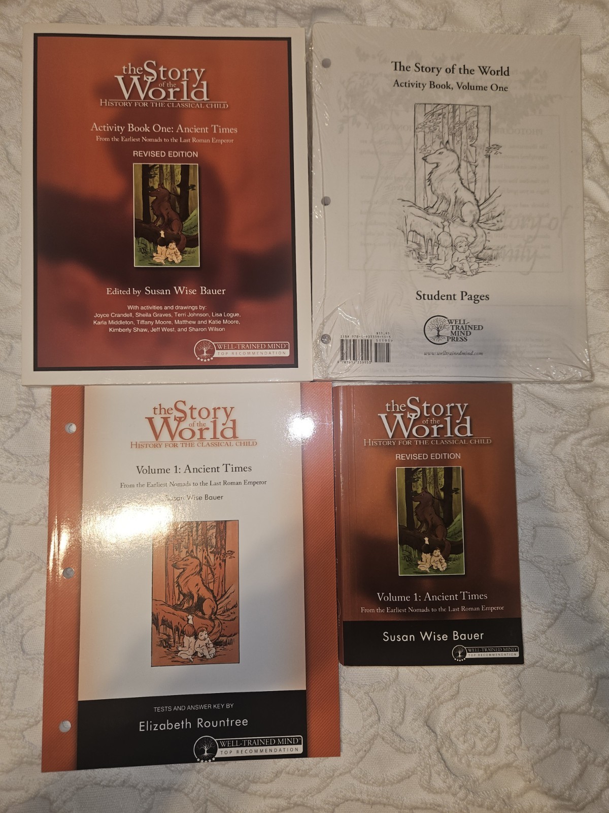 Story of the World Volume 1 NEW Textbook, Activity Book, Student Pages, Tests