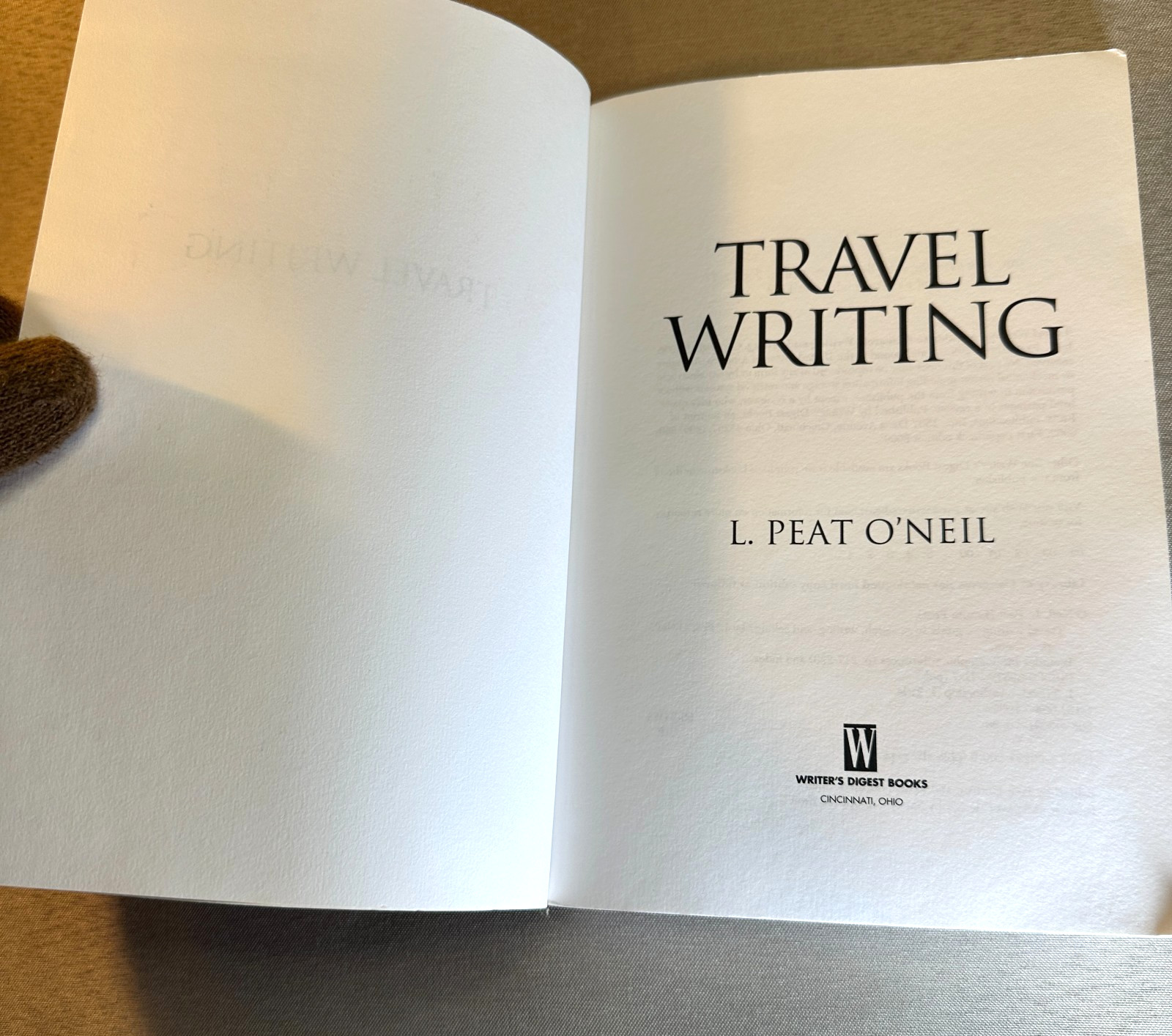 Travel Writing: See the World. Sell the Story. L. Peat O’Neil 1996 Paperback