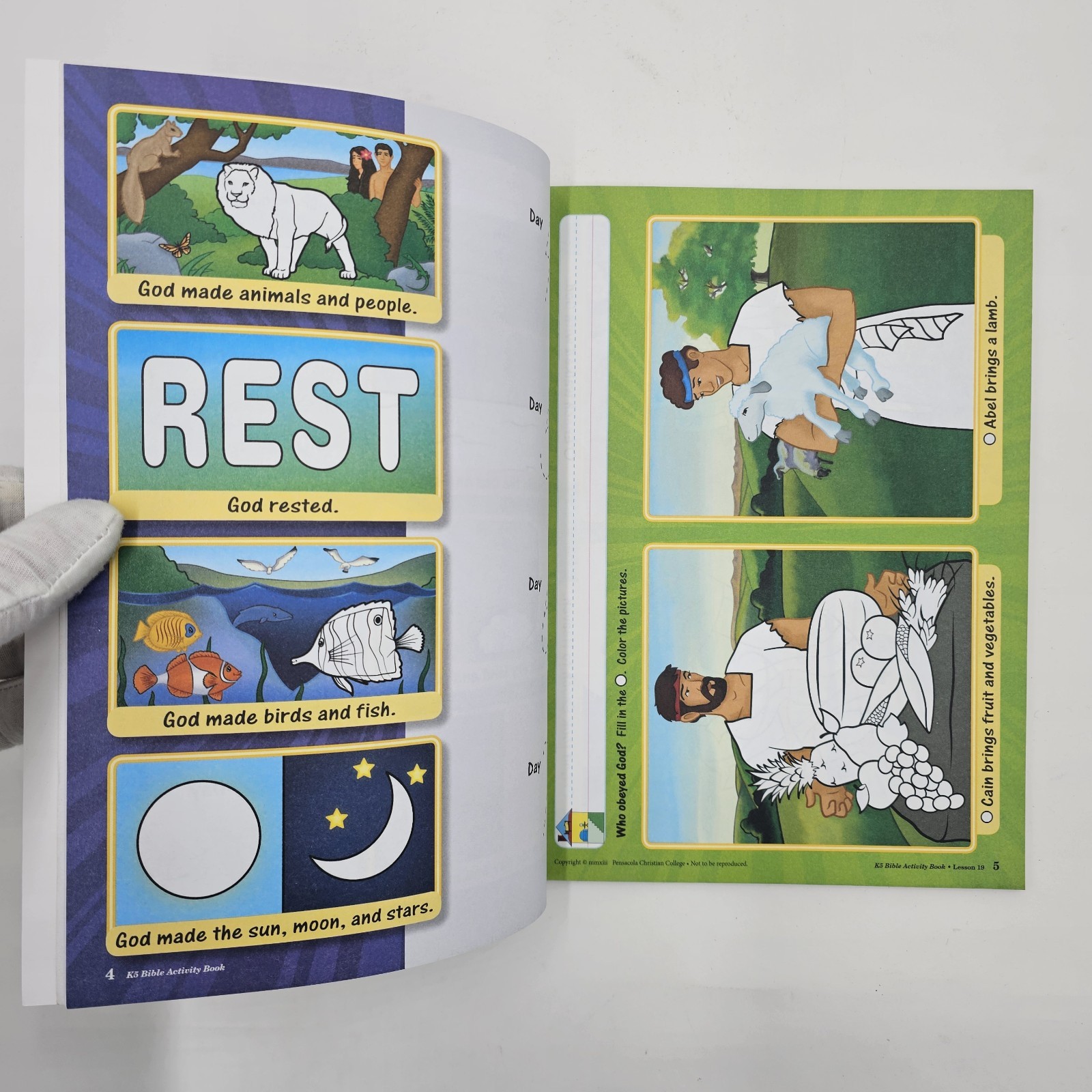 NEW | Abeka K5 Bible Activity Book | 2nd Edition Kindergarten | Bound Paperback